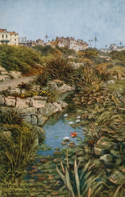 La piscina, Jardines de roca, Southsea de Alfred Robert Quinton