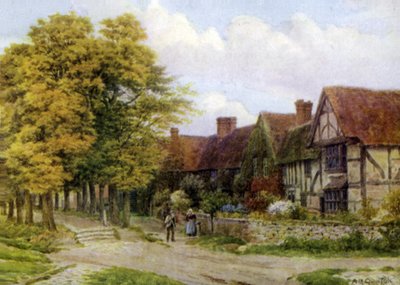 El Priorato, Steventon, Berks (litografía a color) de Alfred Robert Quinton