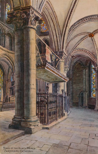 La tumba del Príncipe Negro, Catedral de Canterbury de Alfred Robert Quinton