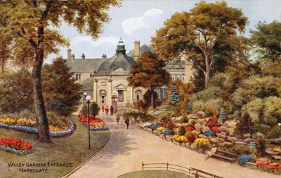 Entrada a los Jardines del Valle, Harrogate de Alfred Robert Quinton