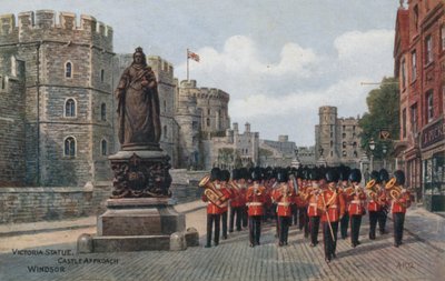 Estatua de Victoria, Aproximación al Castillo, Windsor de Alfred Robert Quinton