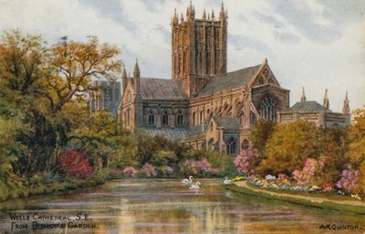 Catedral de Wells al sureste desde el jardín del obispo de Alfred Robert Quinton