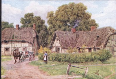 West Hagbourne, Berkshire, de The Cottages and the Village Life of Rural England publicado por Dent & Sons Limited, 1912 de Alfred Robert Quinton