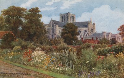 Catedral de Winchester desde el jardín del canónigo de Alfred Robert Quinton