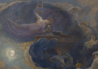 Poesía - Drama (techo lateral) de Alfred Roll
