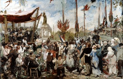 El 14 de julio de 1880, finales del siglo XIX principios del siglo XX de Alfred Roll