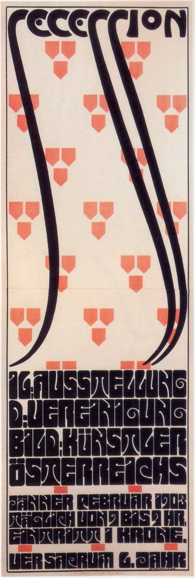 Cartel para la Exposición de la Secesión de Viena, 1903 de Alfred Roller