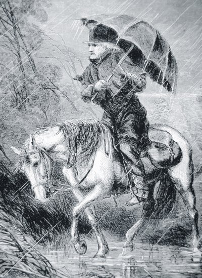 El jinete del circuito de Alfred Rudolph (after) Waud