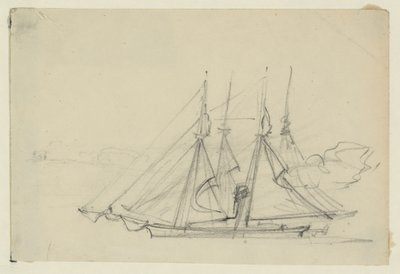 Dos barcos de vela de Alfred Rudolph Waud