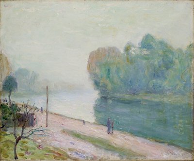 Una curva en el río Loing de Alfred Sisley