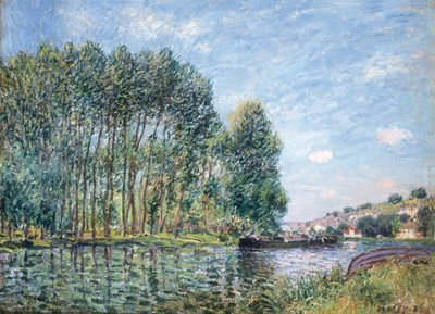Una curva en el río Loing en Moret. Primavera, 1886 de Alfred Sisley