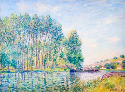 Un recodo del Loing en Moret de Alfred Sisley