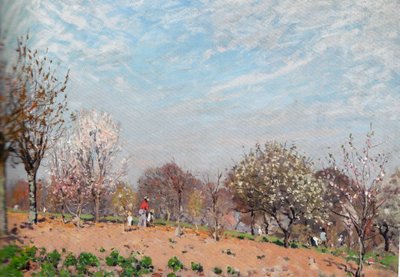 Manzanos en flor en Louveciennes de Alfred Sisley