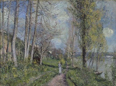 Orillas del Sena, c.1880-81 de Alfred Sisley