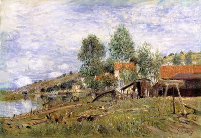 Astillero de Saint-Mammes de Alfred Sisley