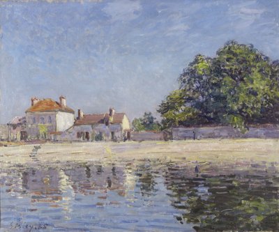Bords du Loing, Saint-Mammes (El río Loing en Saint-Mammes) de Alfred Sisley