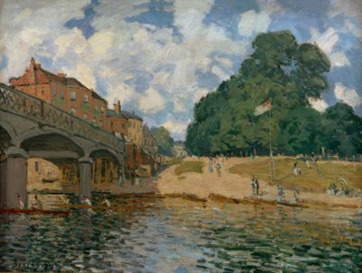 Puente en Hampton Court de Alfred Sisley