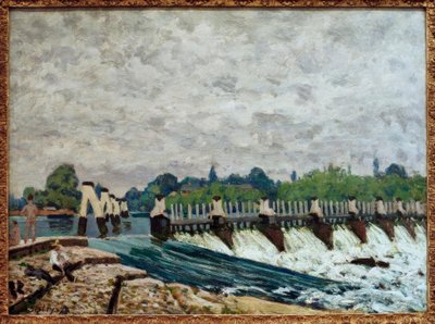 La presa en Molesey cerca de Hampton Court de Alfred Sisley