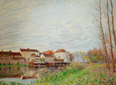 Una tarde en Moret, finales de octubre de Alfred Sisley