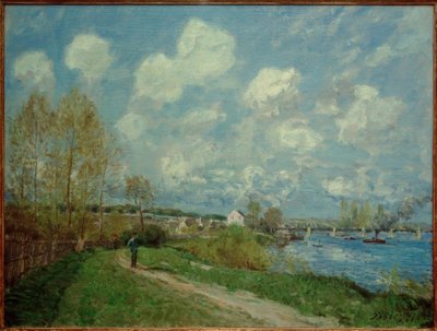 Verano en Bougival de Alfred Sisley