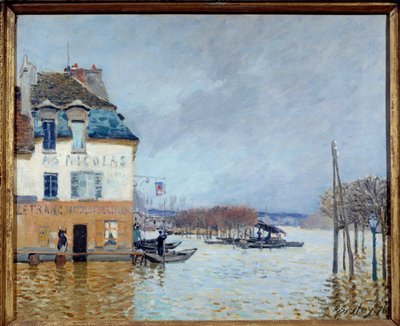 Inundación, Port Marly de Alfred Sisley