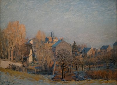 Mañana helada en Louveciennes, 1873 (Óleo sobre lienzo) de Alfred Sisley