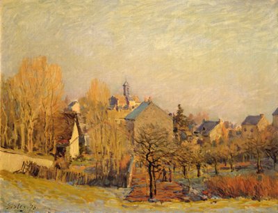 Mañana helada en Louveciennes de Alfred Sisley