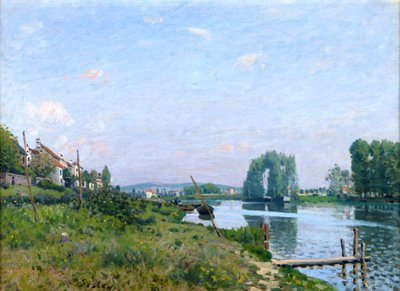 Ile Saint-Denis, 1872 de Alfred Sisley