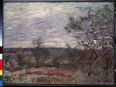 ""Journee de vent a Veneux"" (Día ventoso en Veneux) Pintura de Alfred Sisley (1839-1899) 1882 (Impresionismo) Museo del Hermitage, San Petersburgo (San Petersburgo) de Alfred Sisley