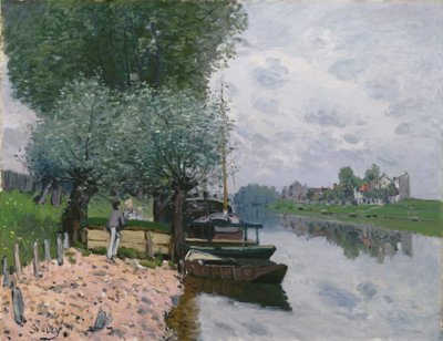 El Sena en Bougival de Alfred Sisley