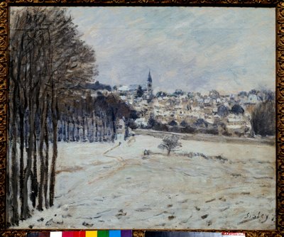 La nieve en Marly. Pintura de Alfred Sisley (1839-1899) de Alfred Sisley
