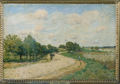 El camino a Mantes ... de Alfred Sisley
