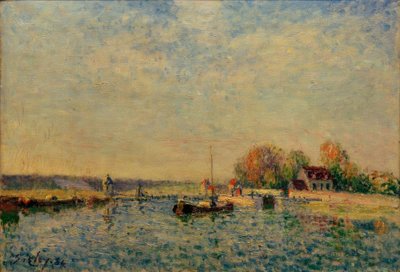 El canal del Loing de Alfred Sisley