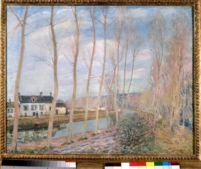 Le canal du Loing de Alfred Sisley