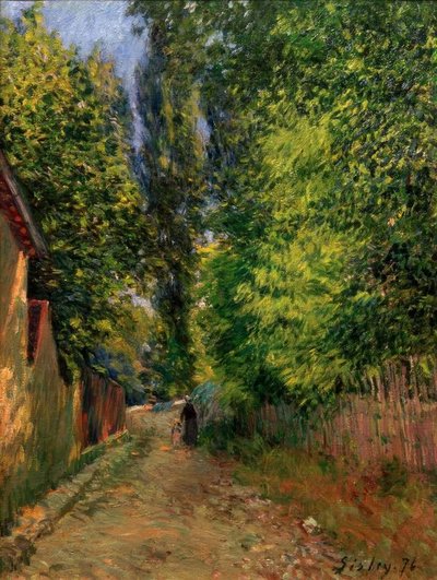 Los alrededores de Louveciennes de Alfred Sisley