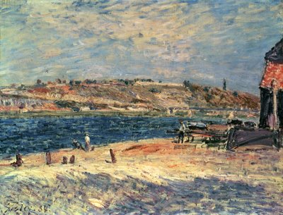 Riberas del río en Saint-Mammes de Alfred Sisley