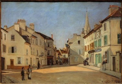 Calle de la Chaussée en Argenteuil, llamada Plaza en Argenteuil de Alfred Sisley