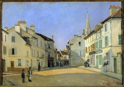 Rue de la Chaussee en Argenteuil de Alfred Sisley