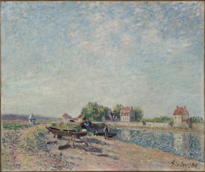 Saint-Mammès, Canal de Loing, 1885 de Alfred Sisley