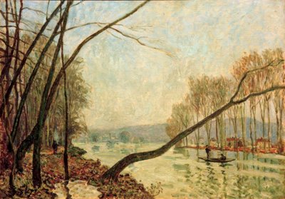 Orillas del Sena en otoño de Alfred Sisley