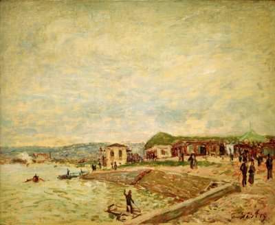 El Sena al amanecer de Alfred Sisley
