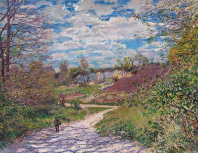 Sol de invierno en Veneux-Nadon, 1879 de Alfred Sisley