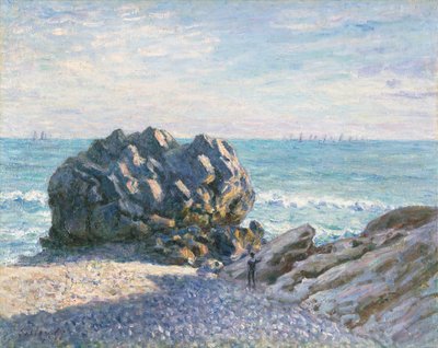 Roca de Storr, Cala de la Dama, al atardecer de Alfred Sisley