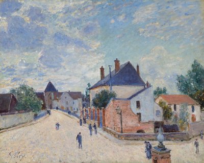 Calle en Moret, c. 1890 de Alfred Sisley