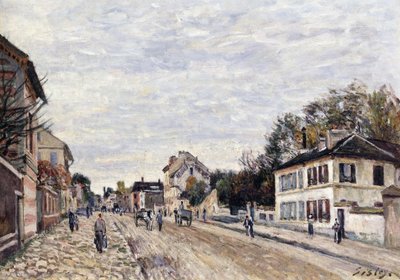 Escena Callejera en Marly, 1876 de Alfred Sisley