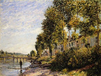 Mañana Soleada en Saint Mammes; Soleil du Matin a Saint-Mammes, 1884 de Alfred Sisley