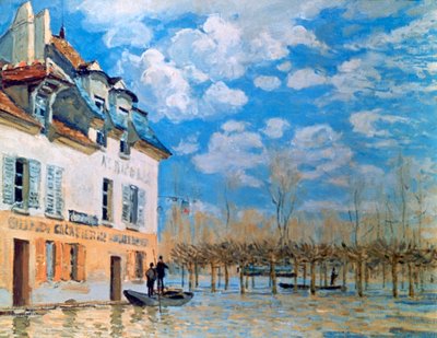 El bote en la inundación, Port-Marly, 1876 de Alfred Sisley