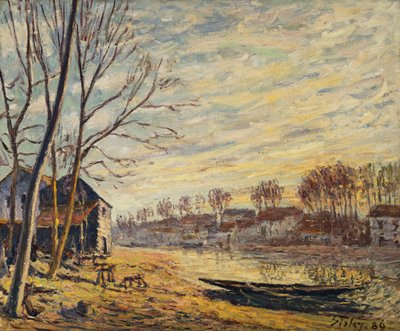 El Astillero en Matrat, 1889 de Alfred Sisley