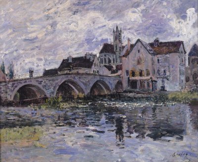 El Puente de Moret-sur-Loing, 1887 de Alfred Sisley