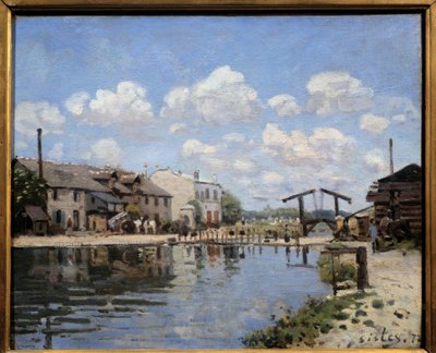 El Canal Saint Martin en París en 1872 de Alfred Sisley